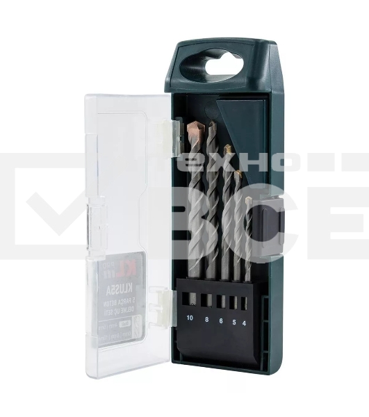 Профессиональный набор сверл по бетону KLPRO KLUS5A (4,5,6,8,10 мм)