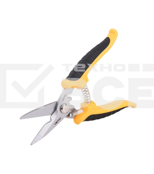 Ножницы универсальные строительные Deli DL2907 нержавеющая сталь с твердостью 48-52HRC, прорезиненная рукоятка