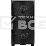 Компьютерный корпус без блока питания HSPD M321, Mesh Mini-tower, черный, slide TG, 0.45 SPCC, 2x140мм ARGb+1x120мм ARGb mATX, mITX 160/340/184мм 2x2.5
