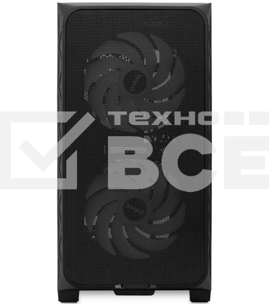 Компьютерный корпус без блока питания HSPD M321, Mesh Mini-tower, черный, slide TG, 0.45 SPCC, 2x140мм ARGb+1x120мм ARGb mATX, mITX 160/340/184мм 2x2.5