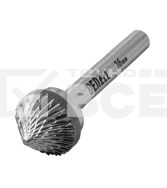 Борфреза по металлу Denzel твердосплавная, зенкер 90 град., тип-K, 16 мм