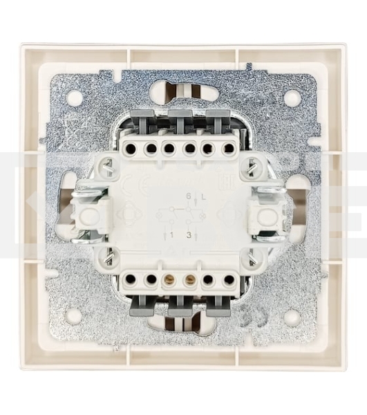 Выключатель 2-кл. СП ZIMA IP20 10А безвинт. зажим слон. кость LEZARD 704-9088-101QC