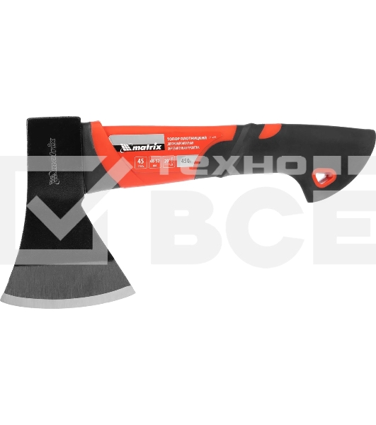 Топор Matrix 450 г, эргономичная фибергласовая рукоятка, 275 мм