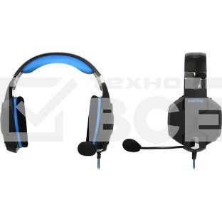 Гарнитура SmartBuy Rush Viper чёрный-синий, проводная, 3.5 мм