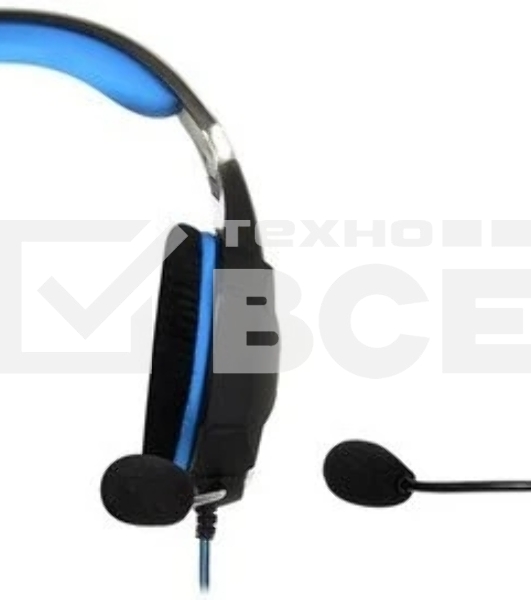 Гарнитура SmartBuy Rush Viper чёрный-синий, проводная, 3.5 мм