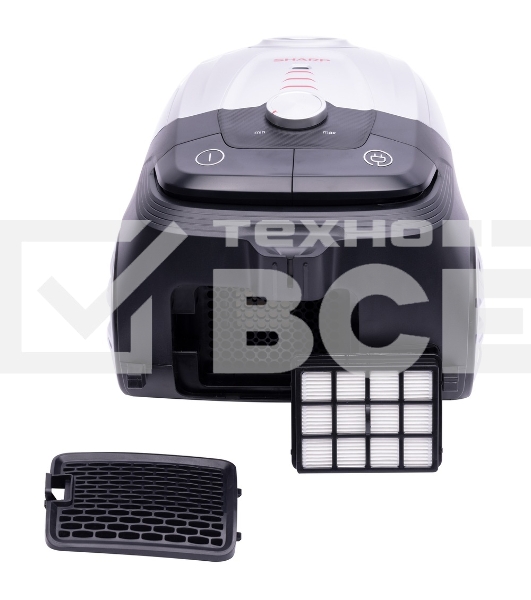 Пылесос Sharp EC-JB19R-S серебристый, 350/1900 Вт, уборка сухая, пылесборник мешок, 2,3 л