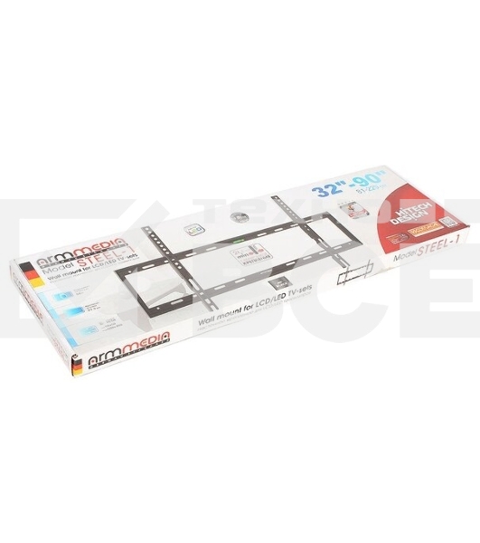 Кронштейн Arm media STEEL-1 new черный, настенный, 32