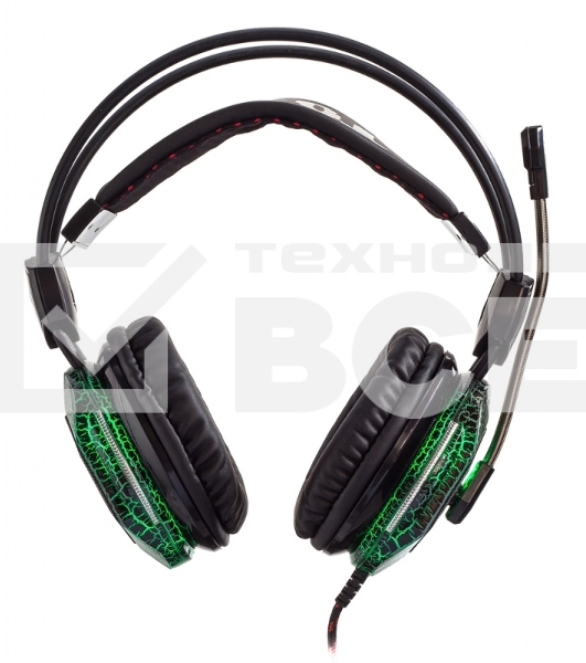 Наушники с микрофоном Oklick HS-L500G черный 2.2м мониторы оголовье