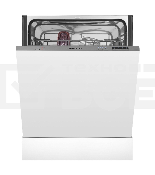 Встраиваемая посудомоечная машина HOMSair DW64E, серебристый, 59.8 см, 12 компл., 49 дБ, класс A++