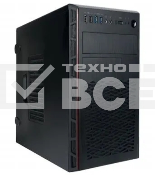 Компьютерный корпус IN WIN 6196819 MiniTower mATX 12 Вт Цвет черный EMR065/6196819