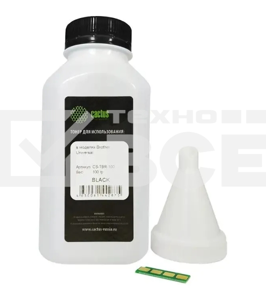 Тонер Cactus CS-RK-TL-420H черный флакон 100гр. (в компл.:чип) для принтера Pantum P3010/M6700/M6800/P3300/M7100