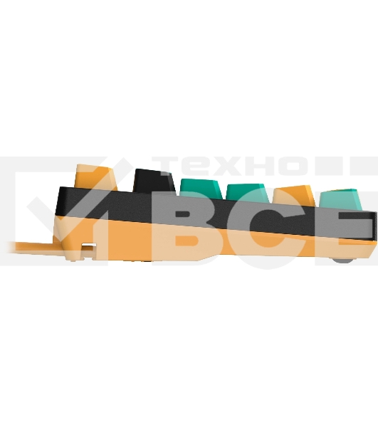 Клавиатура A4Tech Bloody AT87 Renegade проводная USB черный/зеленый