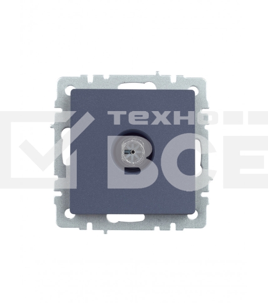 Розетка TV оконечная IEK BRITE РТВ11-0-БрМ маренго