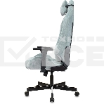 Кресло игровое Knight N1 Fabric серо-голубой Light-28 с подголов. крестовина металл, фото27