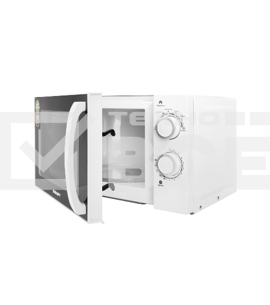 Микроволновая печь Kraft KF20MW7W-102M белый, 20 л, 700 Вт, переключатели - поворотный механизм