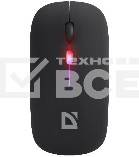 Мышь беспроводная Defender Coda MB-261 черный, 1600 dpi, радиоканал, Bluetooth, USB, кнопки - 4