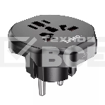 Сетевой переходник адаптер для евророзетки Hoco AC6 10А 250В черный, фото 1