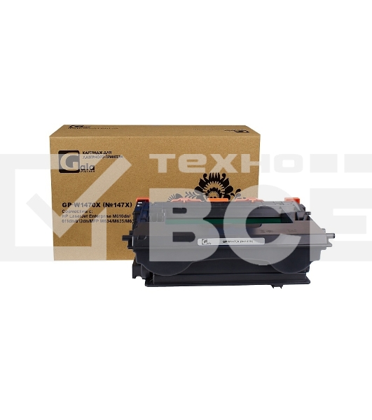Картридж лазерный GalaPrint GP-W1470X (№147X) для принтеров HP LaserJet Enterprise M610dn/611dn/612dn/MFP M634/M635/M636 25200 копий
