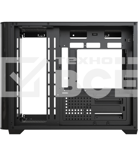 Компьютерный корпус AeroCool/Formula Crystal U2M Floe черный без БП mATX 1xUSB 3.0 1xUSB3.1 audio bott PSU