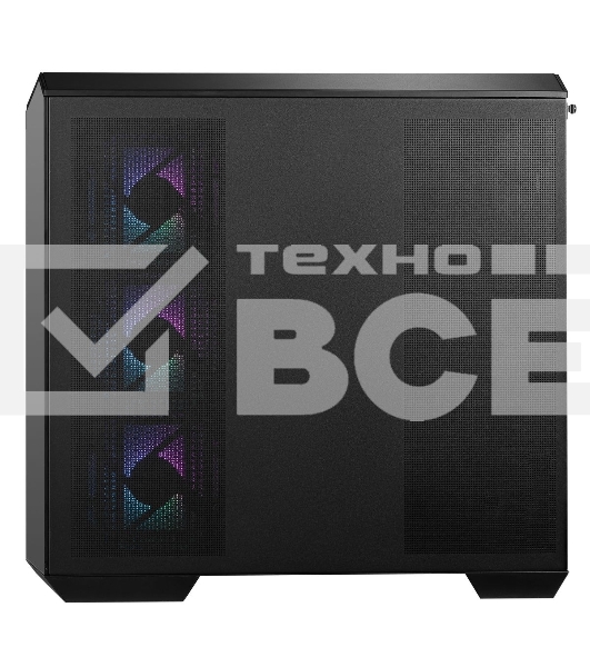 Компьютерный корпус без блока питания Case MSI MAG PANO M100R PZ, Mini-Tower, TG, 4x120мм ARGB, 1xUSB 3.2, 1xUSB 3.2 Type-C, mATX, mITX черный