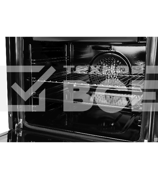 Духовой шкаф Электрический Hyundai HEO 6631 BG черное стекло