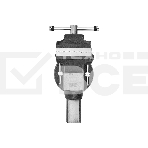 Тиски слесарные Denzel BVH-125, 125 мм, поворотные, стальная направляющая, с наковальней, фото5