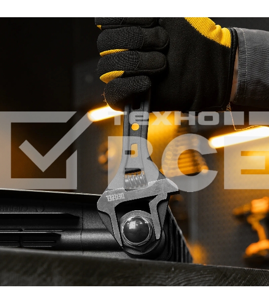 Ключ разводной Denzel 250 мм, CrV, кованый