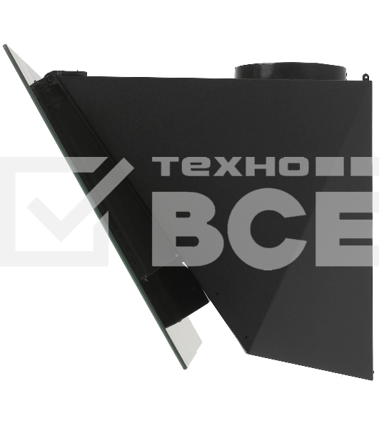 Вытяжка каминная MBS Alpinia 160 Glass Black черный стекло управление: кнопочное (1 мотор)