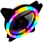 Вентилятор для корпуса Eurocase EU-FN120ARGB_8+12 BL YF120-5 Black,120 ARGB fan 3pin+AURA 5V3pin female and male connector with brown box,3pcs in big, фото2