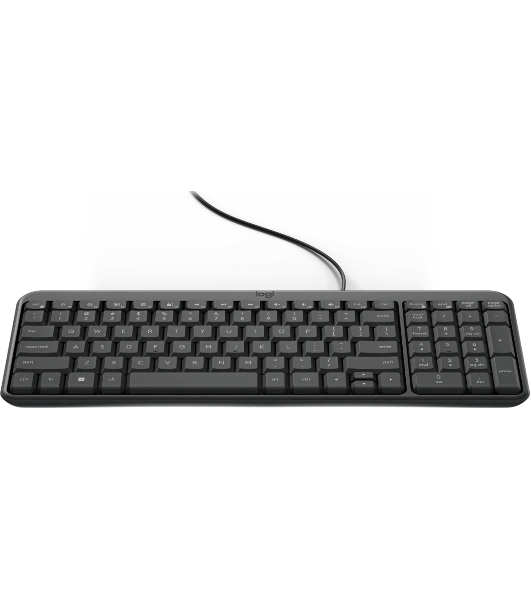Клавиатура Logitech K106 проводная, USB Type-A, чёрный