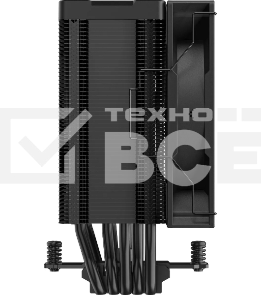 Кулер для процессора DEEPCOOL AG500 DIGITAL BK черный, 120 мм, алюминий/медь, 1950 об/мин, 29.4 дБ, 4 pin, 240 Вт, 158 мм