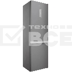 Холодильник Hotpoint HT 7201I MX O3 нержавеющая сталь двухкамерный 239/83 л морозилка снизу, No Frost, фото 1
