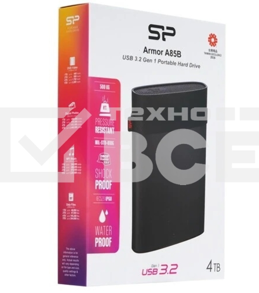 Внешний жесткий диск Silicon Power Armor A85B, 4TB, 2.5