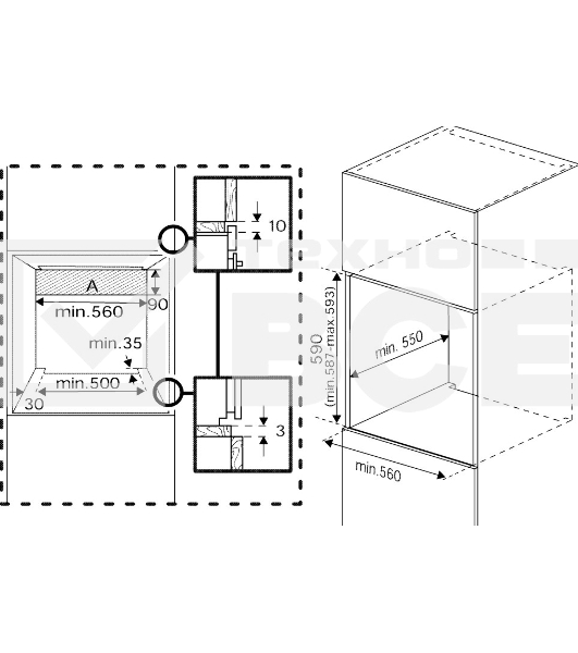 Встраиваемый духовой шкаф Beko BCBIS17300KSBMPS черный