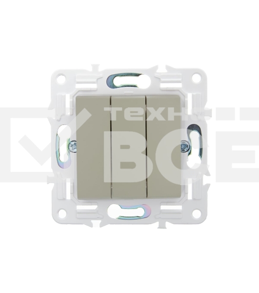 Выключатель 3-кл. IEK SKANDY SK-V11B 10А бежевый SK-V30-0-10-K10