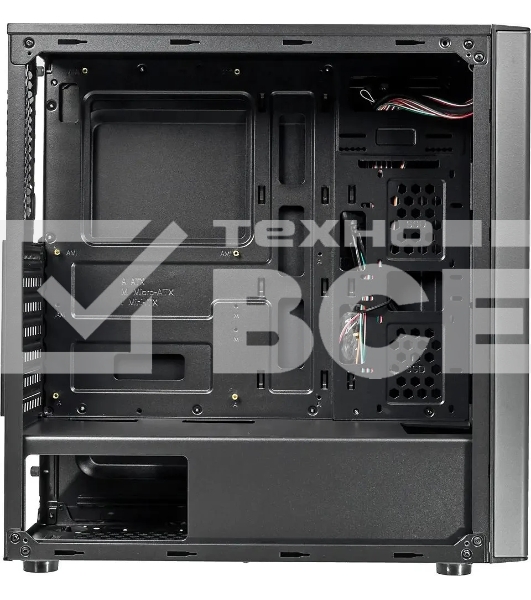 Компьютерный корпус Accord JP-VI черный без БП ATX 2xUSB2.0 1xUSB3.0 audio bott PSU