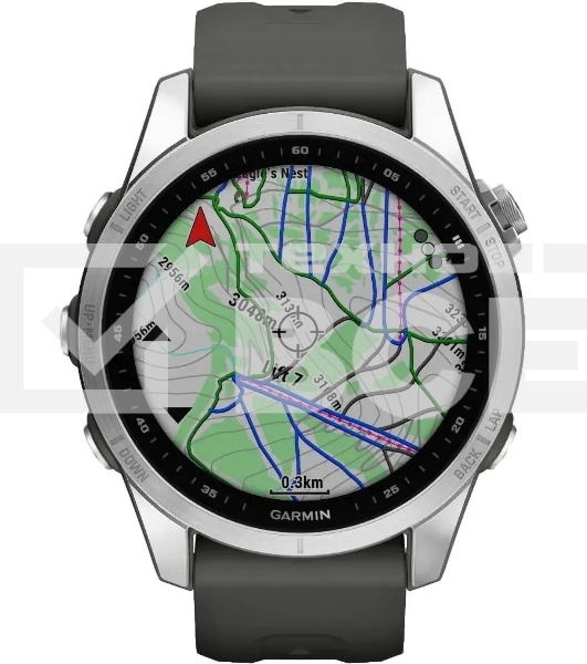Смарт-часы Garmin Fenix 7s серебристый с графитовым ремешком 42мм