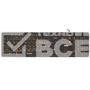 Клавиатура Dialog Katana KK-ML17U BLACK - Multimedia, с янтарной подсветкой клавиш, USB, черная
