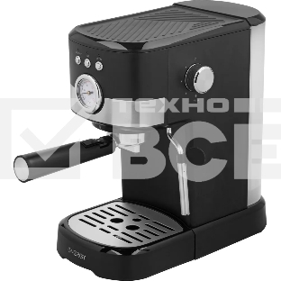 Кофеварка рожковая ENERGY EN-256R (108169) черный, исп. кофе - молотый, 1,2 л, 1100 Вт, 15 бар