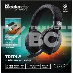 Беспроводная гарнитура Defender Triple BT/2.4G, черный 1, фото2