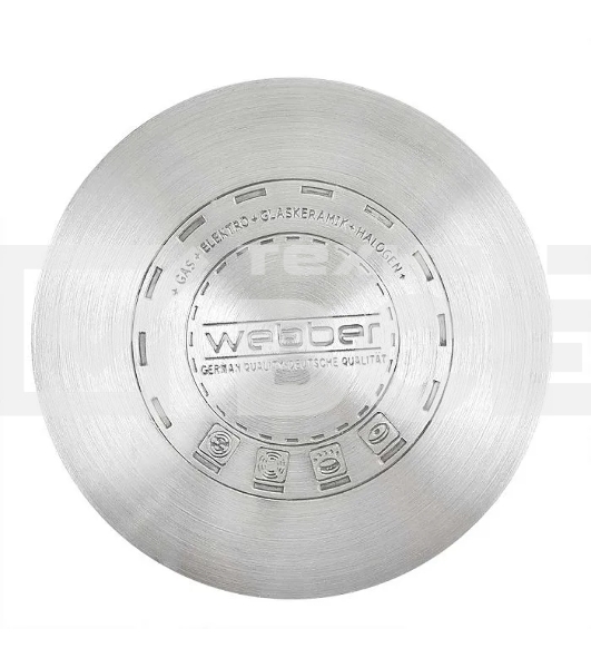 Кастрюля WEBBER BE-157/2 из нержавеющей стали со стеклянной крышкой d=20; 3.5 л (12)