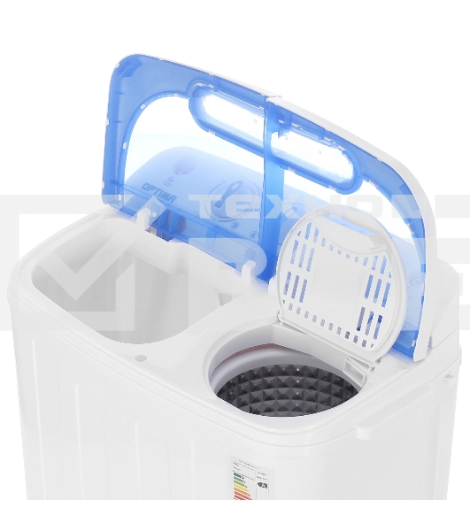 Стиральная машина OPTIMA МСП-40П белая, загрузка вертикальная 4кг, 1350 об/мин., класс: A