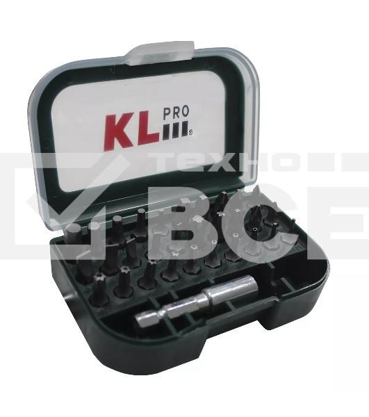 Профессиональный набор бит KLPRO KLBS30A (31 предмет, длина 25мм)