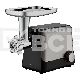 Мясорубка электрическая GARLYN MG-1500 серый/черный, 2000 Вт, 2.5 кг/мин, реверс, защита от перегрузки, насадки - 9