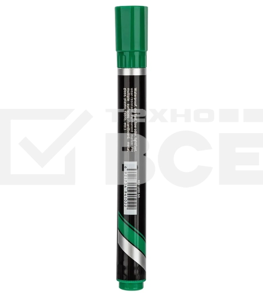 Маркер перманентный Deli Think EU10150, скошенный пишущий наконечник, 2-5мм, зеленый