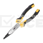 Удлиненные плоскогубцы Deli DL2108Z 200мм, сталь CrV, прорезиненная двухкомпонентная ручка, фото 1