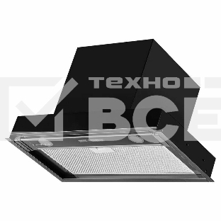 Вытяжка встраиваемая Kuppersberg Nancy S 60 черный, 60 см, 850 куб. м/ч, 42 дБ