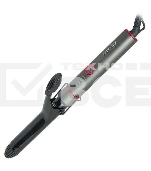 Щипцы для завивки волос DELTA LUX DE-5401 темно-серый, 25 мм, 210 °C, 4 режима