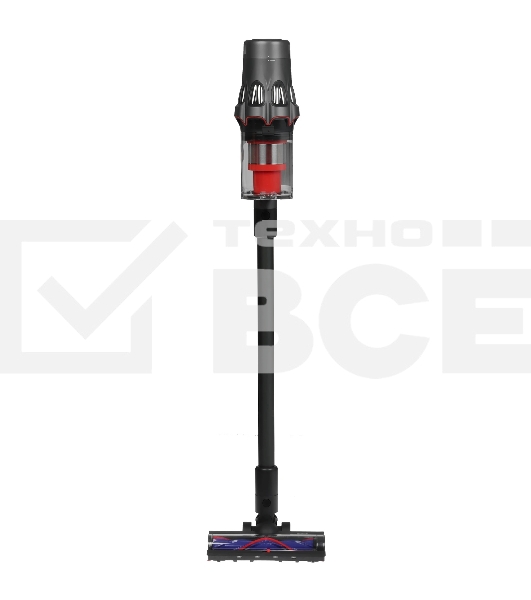 Пылесос вертикальный Deerma DEM-T50W серый/черный/красный, питание от аккумулятора, 420 Вт, уборка сухая, пылесборник 0.4 л