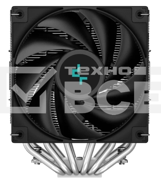 Кулер для процессора DEEPCOOL AG620 DIGITAL серебристый/черный, 120 мм, алюминий/медь, 1950 об/мин, 29.4 дБ, 4 pin, 260 Вт, 161 мм
